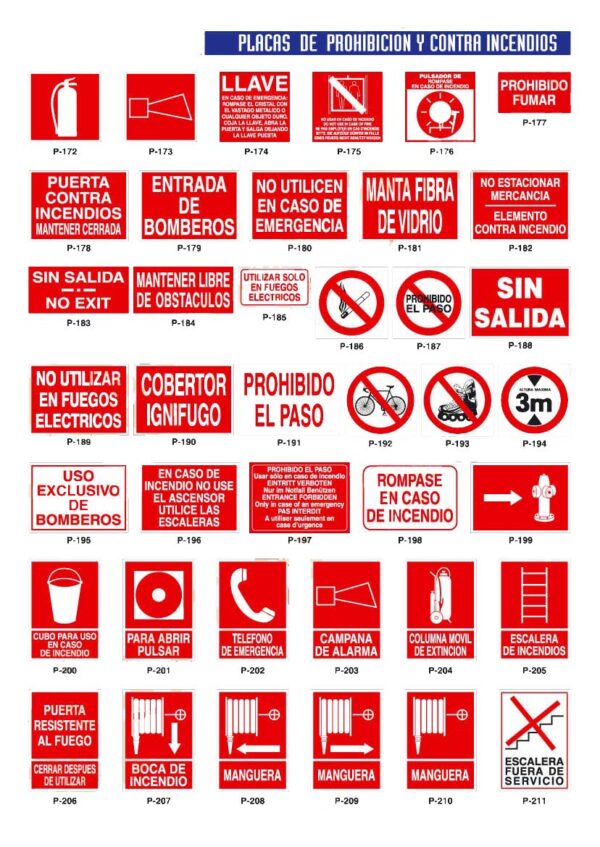Senales Incendios Catálogo señales contra incendios y prohibición - Extintores